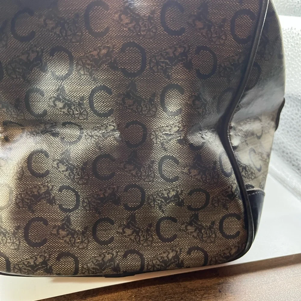 Vintage Celine, brown and black handbag